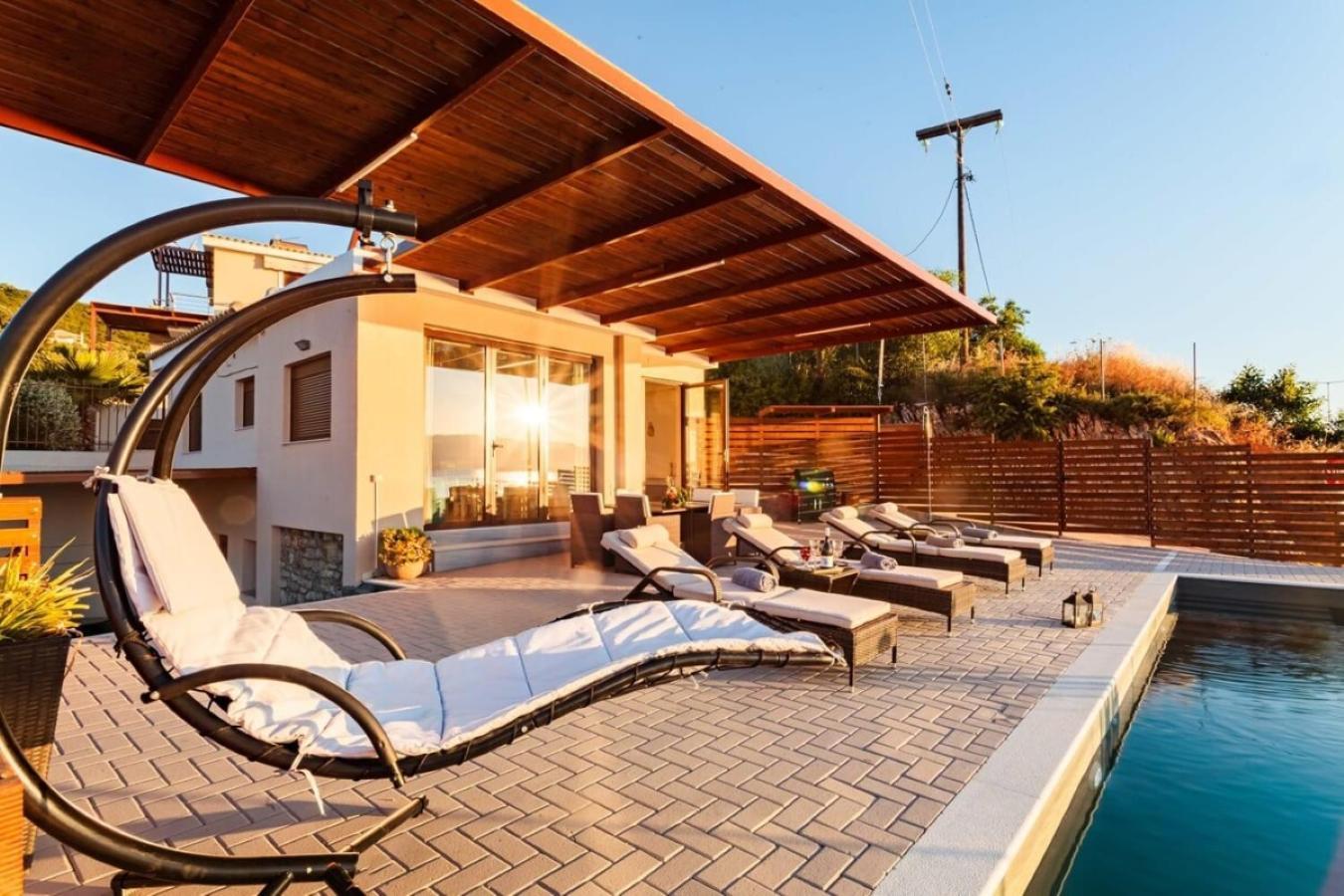 Seaside Summer Bliss - Aurora Luxury Pool Paradise Petalídhion Esterno foto