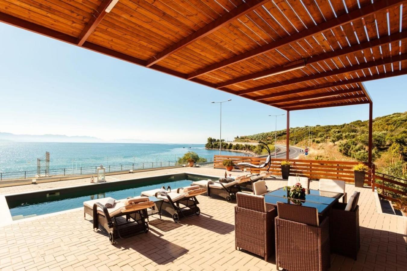 Seaside Summer Bliss - Aurora Luxury Pool Paradise Petalídhion Esterno foto
