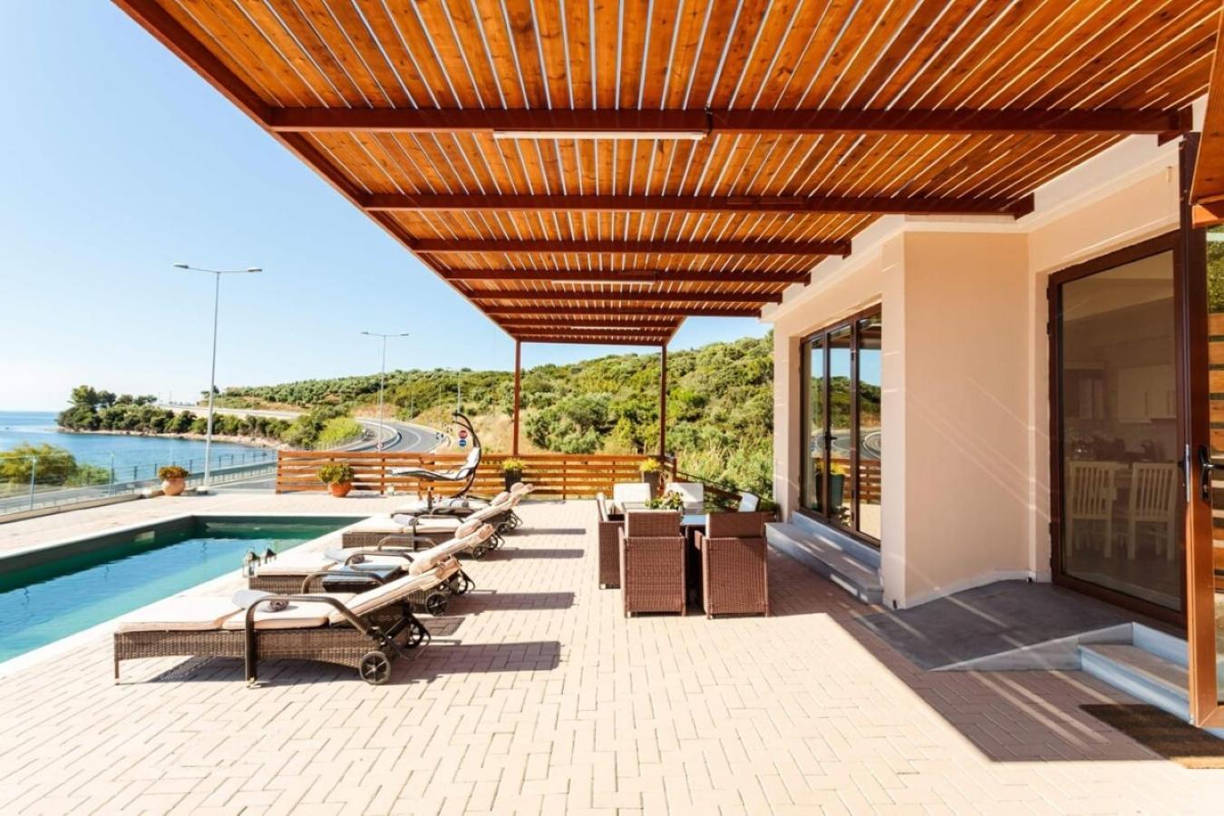 Seaside Summer Bliss - Aurora Luxury Pool Paradise Petalídhion Esterno foto