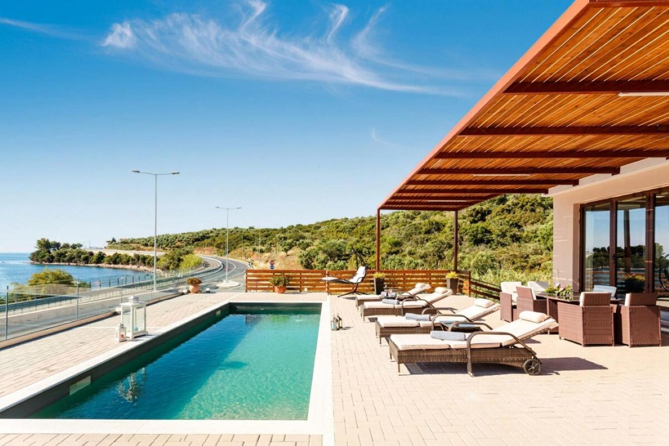 Seaside Summer Bliss - Aurora Luxury Pool Paradise Petalídhion Esterno foto